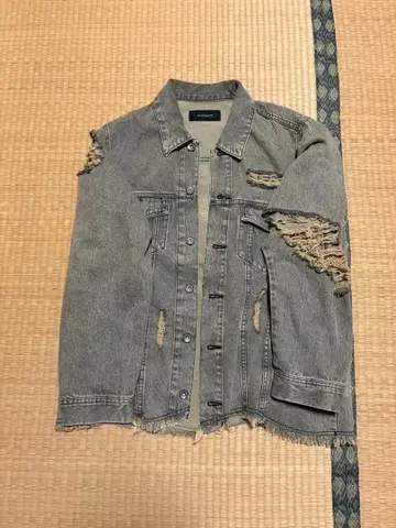 JEANASIS 데님 자켓 데미지 가공