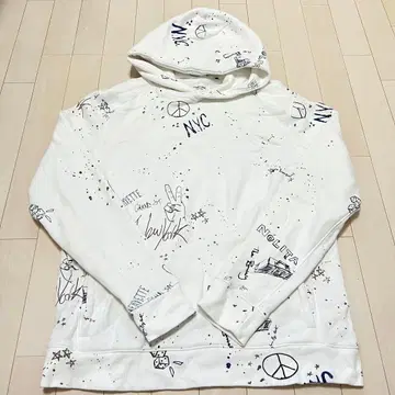 Abercrombie & Fitch 낙서풍 후드티