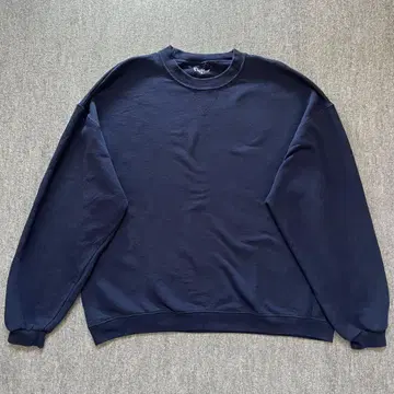 JERZEES 무지 맨투맨 트레이닝복 네이비