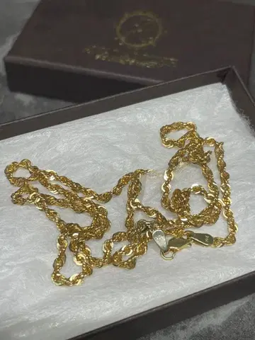 하자품 10K 로프 체인 목걸이