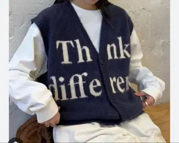 CIAOPANIC TYPY 니트 베스트 네이비