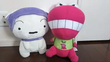 짱구는 못말려(크레용 신짱) 초코비 & 시로 닌자 봉제 인형