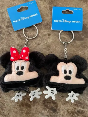 디즈니 리조트 팬캡 미키 미니 키체인