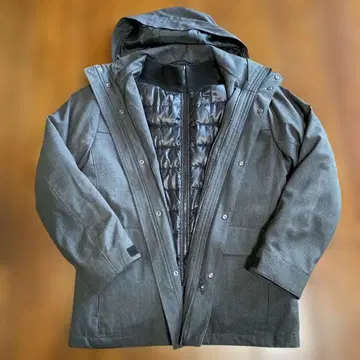 유니클로 2개 세트 그레이 점퍼 블루종