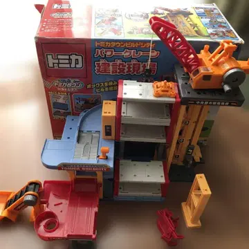 토미카 파워크레인 건설 현장 세트