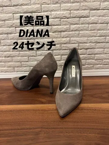 [ 새상품급 ] 24 DIANA 펌프스 스웨이드 그레이 비쥬 결혼식