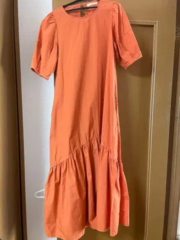 FREAK'S STORE 반팔 롱 원피스 오렌지