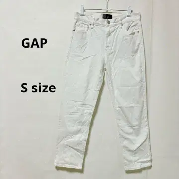 GAP 갭 스트레이트 데님 S 화이트 GIRLFRIEND