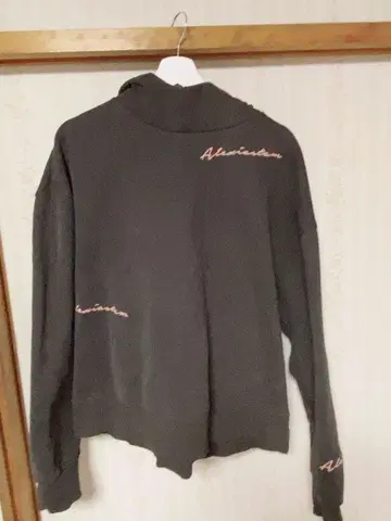 후드 부착 후드티 ALEXIA STAM 로고 자수