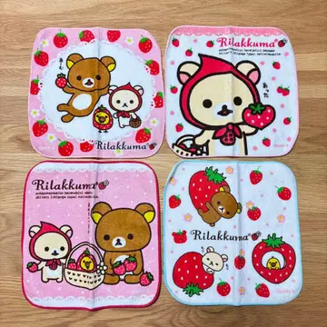 리락쿠마 타월 4장 세트