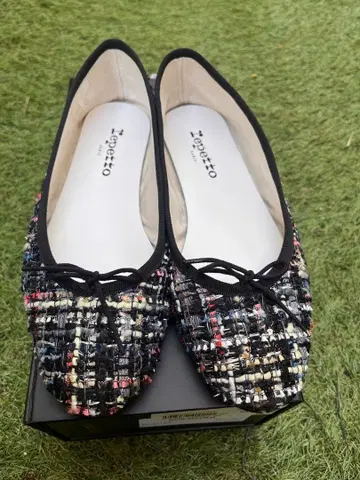 Repetto 트위드 플랫슈즈 35.5