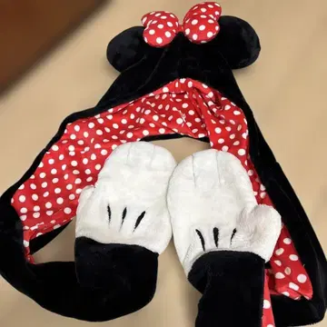 미니 마우스 플리스 캡 프리 사이즈