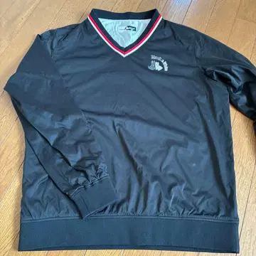 Black & White 개 자수 V넥 자켓 L