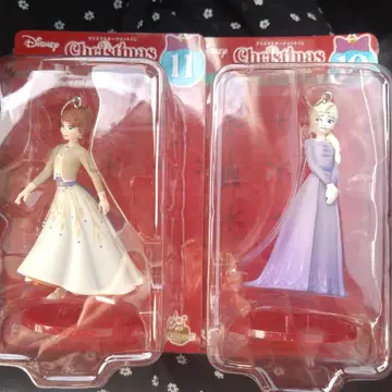 디즈니 2025 HAPPY 복권 크리스마스 오너먼트 엘사 안나