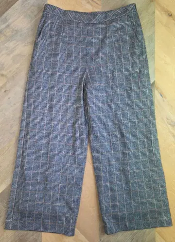 13호 새상품급 레리안 체크 무늬 와이드 팬츠 y41