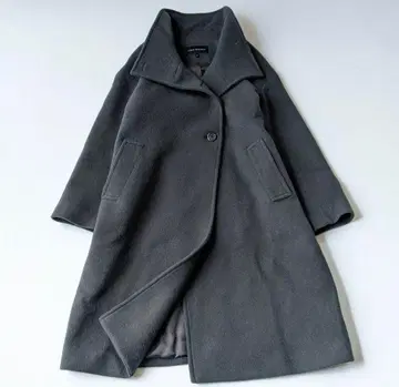 어반 리서치 라이트 멜톤 카라 볼륨 코트