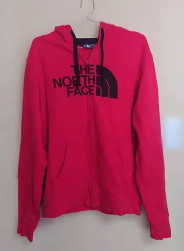 THE NORTH FACE 빨간색 집업 후드티