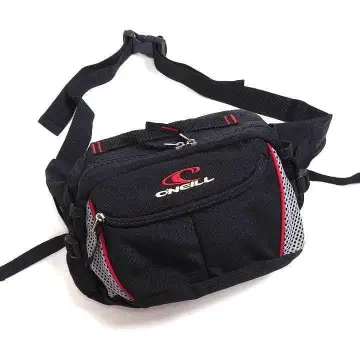 O'NEILL 오닐 힙색 바디백 블랙 x 빨간색 스포츠 Y2K