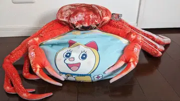 게 모양 봉제 인형 도라미 쿠션