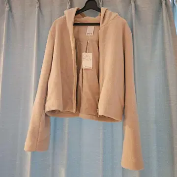 JENNIE 플리스 후드 자켓 M 베이지 새상품 레어품 배송비 포함 가격