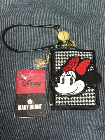 미사용 디즈니 & MARY QUANT 미니 마우스 패스 케이스