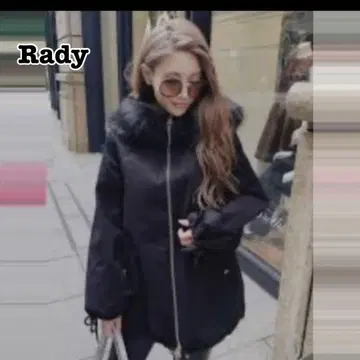 [컨디션 최상] Rady 밀리터리 코트 퍼 비쥬 후드