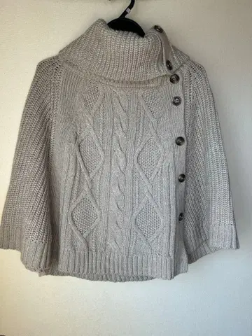 새상품급! KUMIKYOKU 쿠미쿄쿠 니트 판초 M 온워드 카시야마