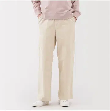 무인양품 여성 스트레치 코듀로이 이지 스트레이트 팬츠