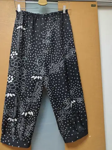 기모노 리메이크, 순수 실크,  호박 팬츠