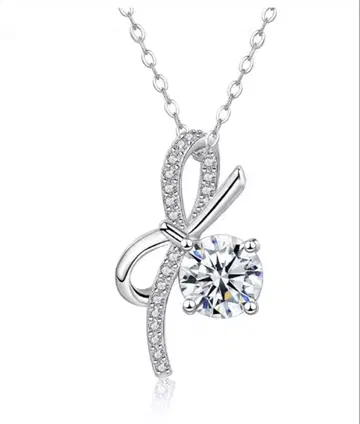 [ 새상품 ] 1.0ct 모이사나이트 목걸이 - 에뚜왈 뤼방 -