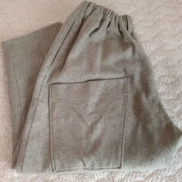 마오 팬츠 바스코 울 린넨 베이지 안감 부착 새상품급
