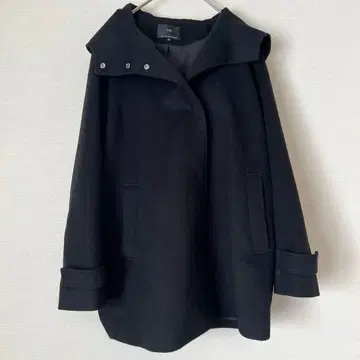 [ 새상품급 ] 23구 23AW 울 캐시미어 비버 후드 부착 숏코트