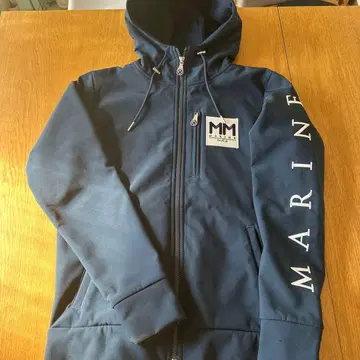 MM MARINE 네이비 풀 집업 후드티