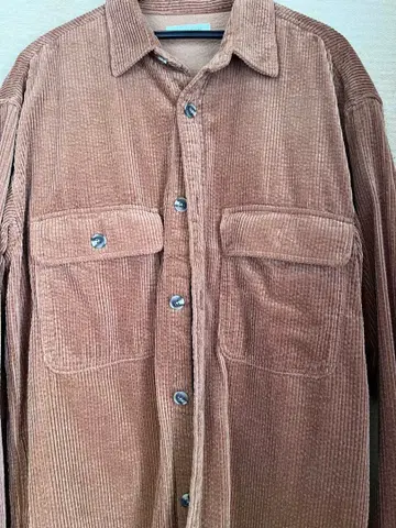 브라운 코듀로이 셔츠 자켓