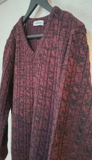 V넥 남성용 니트 스웨터