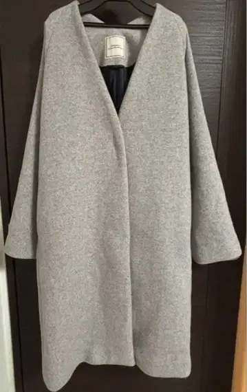 JEANASIS 지나시스 비버 노카라 울 코트 코트