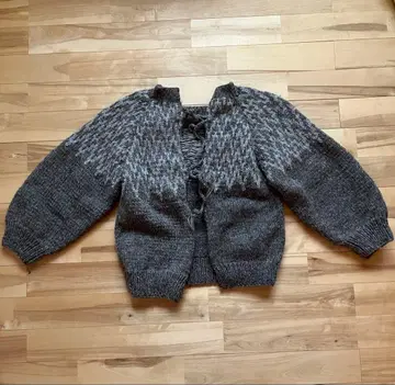 울 100% 오버 사이즈 스웨터 전후 2way