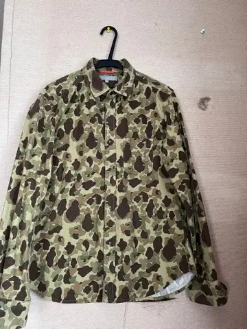 카모플라쥬 패턴 코튼 긴팔 셔츠