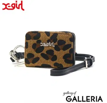 x-girl 레오파드 무늬 코인 케이스