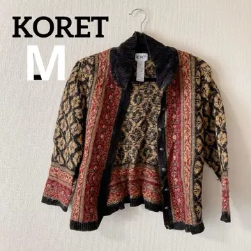KORET 다색 무늬 긴팔 가디건 [ M ] 여성 중고 의류