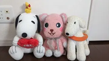 스누피 코모모 화이트 강아지 봉제 인형