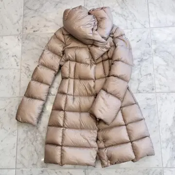 MONCLER 0 LAVEDAN 다운 롱 코트 베이지