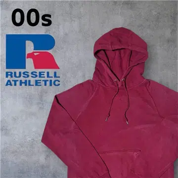 00s RUSSELL ATHLETIC 빨간색 후디 후드티