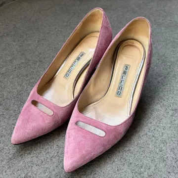 펠리코 스웨이드 펌프스 아넬리 핑크 35.5 22.5cm