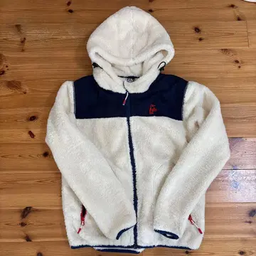 CHUMS 플리스 자켓 S 크림/네이비