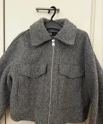 ZARA 그레이 집업 자켓