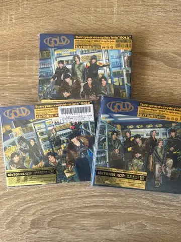 SixTONES GOLD 초회반 A B 보통 3 형태 앨범 CD DVD