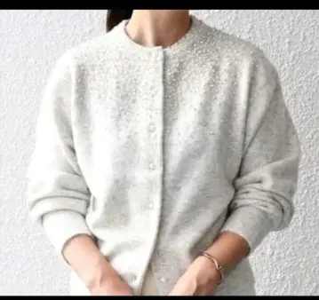 SHIPS 펄 비즈 가디건