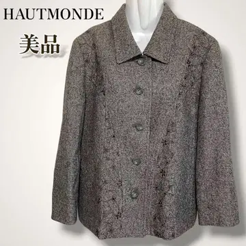 HAUTMONDE 오토몬드 자수 트위드 자켓 M 상당 고급 포멀