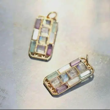 참만 아가트 애호가 모자이크 타일 기하학 디자인 퍼플 계열